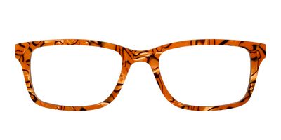 The Pumpkin Pearl Swirl - Front Top Thumbnail - Pair Eyewear