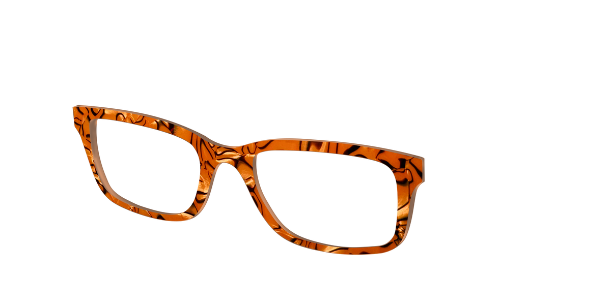 The Pumpkin Pearl Swirl - Angle Top Image - Pair Eyewear