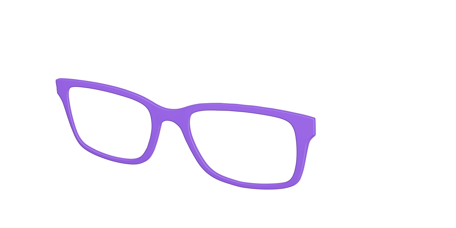 The Purple - Angle Top Image - Pair Eyewear