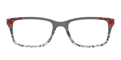 The Romantic Poinsettia Holographic Crystal - Front Top Thumbnail - Pair Eyewear