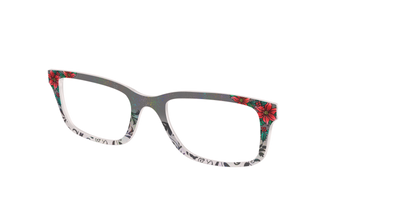 The Romantic Poinsettia Holographic Crystal - Angle Top Thumbnail - Pair Eyewear