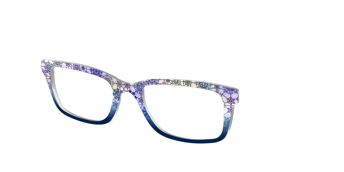 The Snowfall Stained Glass - Angle Top Image - Pair Eyewear