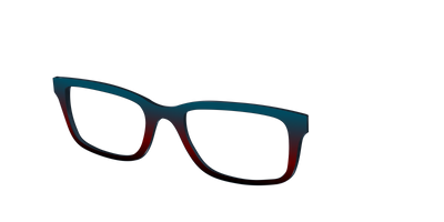 The Teal to Espresso Gradient - Angle Top Thumbnail - Pair Eyewear