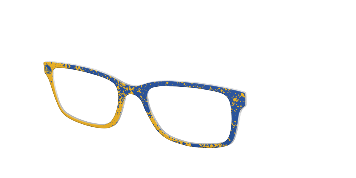 Warriors Splatter - Angle Top Image - Pair Eyewear