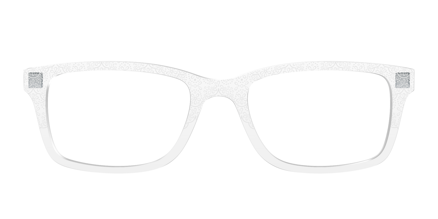 The White Eyelet Crystal - Front Top Image - Pair Eyewear
