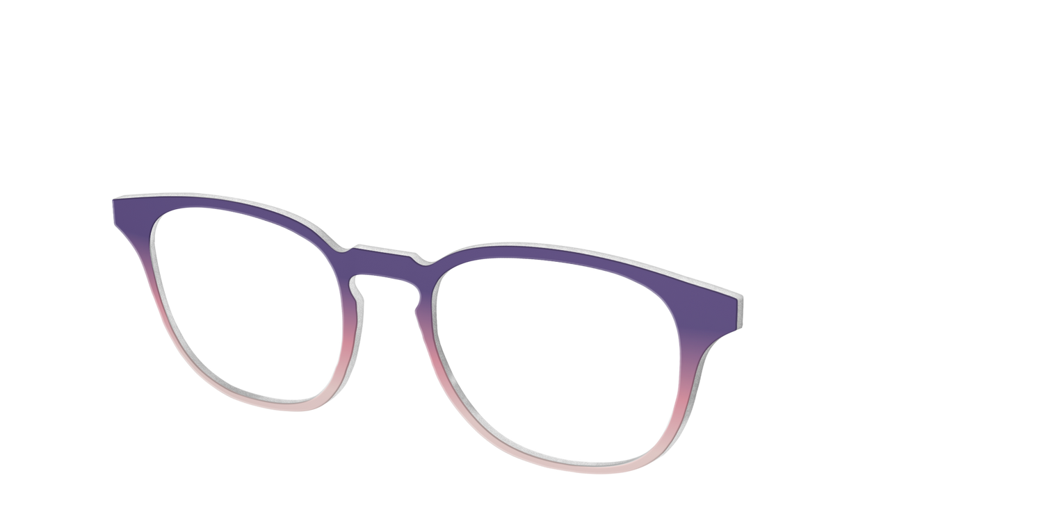 The Acai to Blush Gradient - Angle Top Image - Pair Eyewear