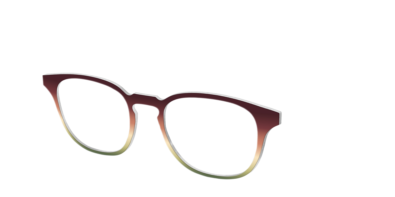 The Acorn to Moss Gradient - Angle Top Image - Pair Eyewear