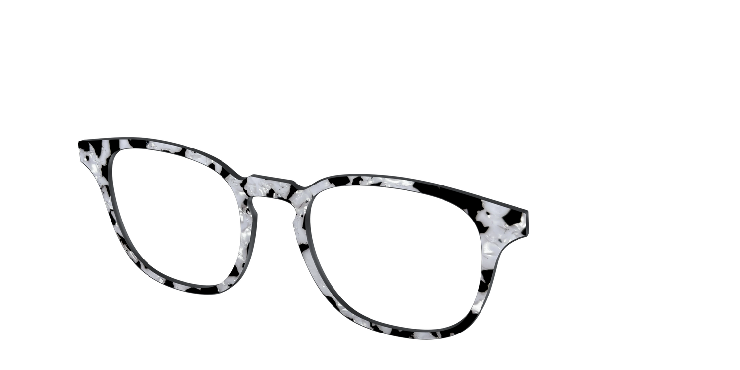 The Black & White Pearl Tortoise - Angle Top Image - Pair Eyewear