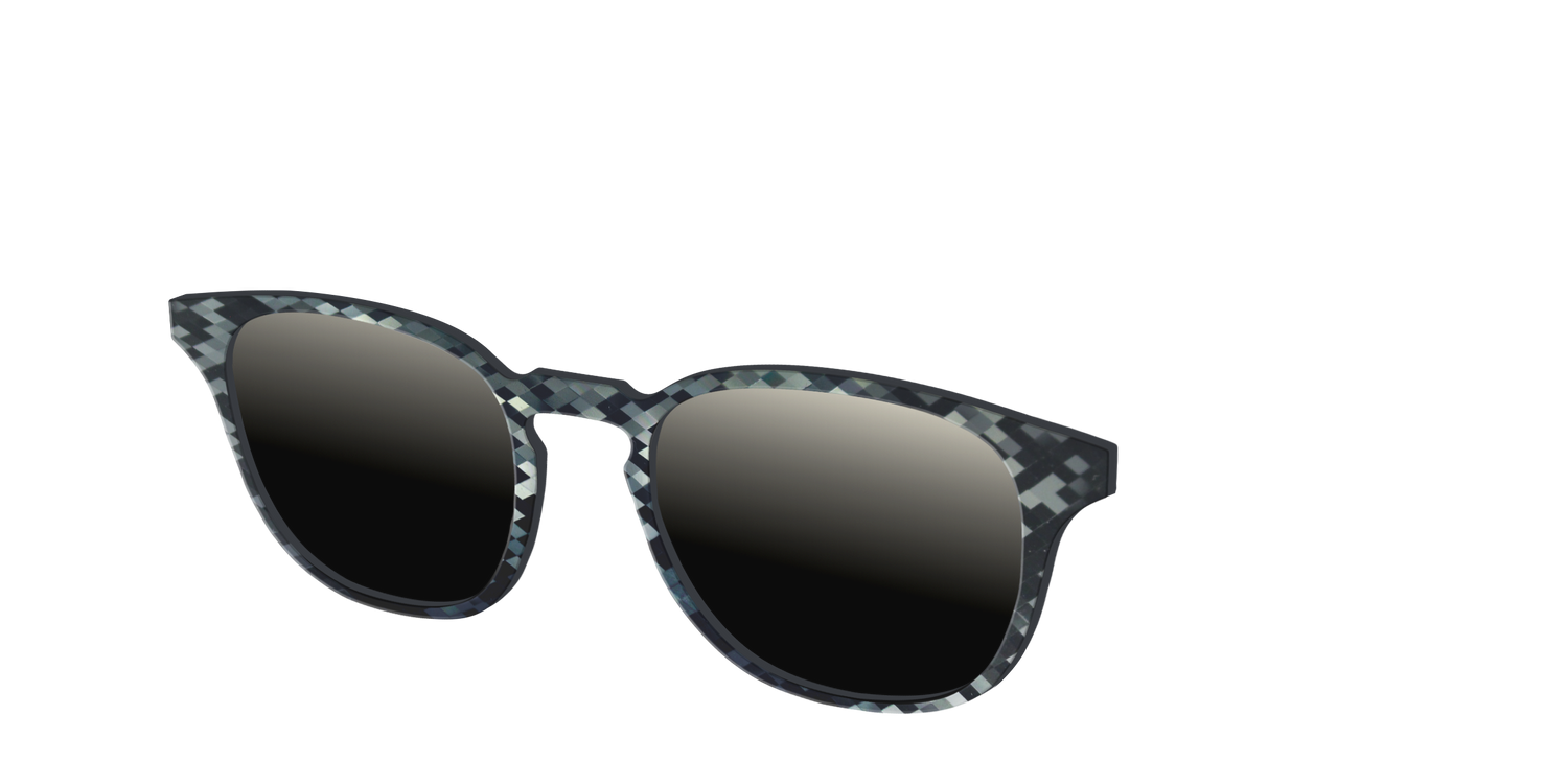 The Polarized Black Prism Sun Top - Angle Top Image - Pair Eyewear