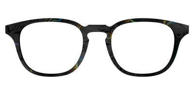 The Black Holographic Scrolls - Front Top Thumbnail - Pair Eyewear