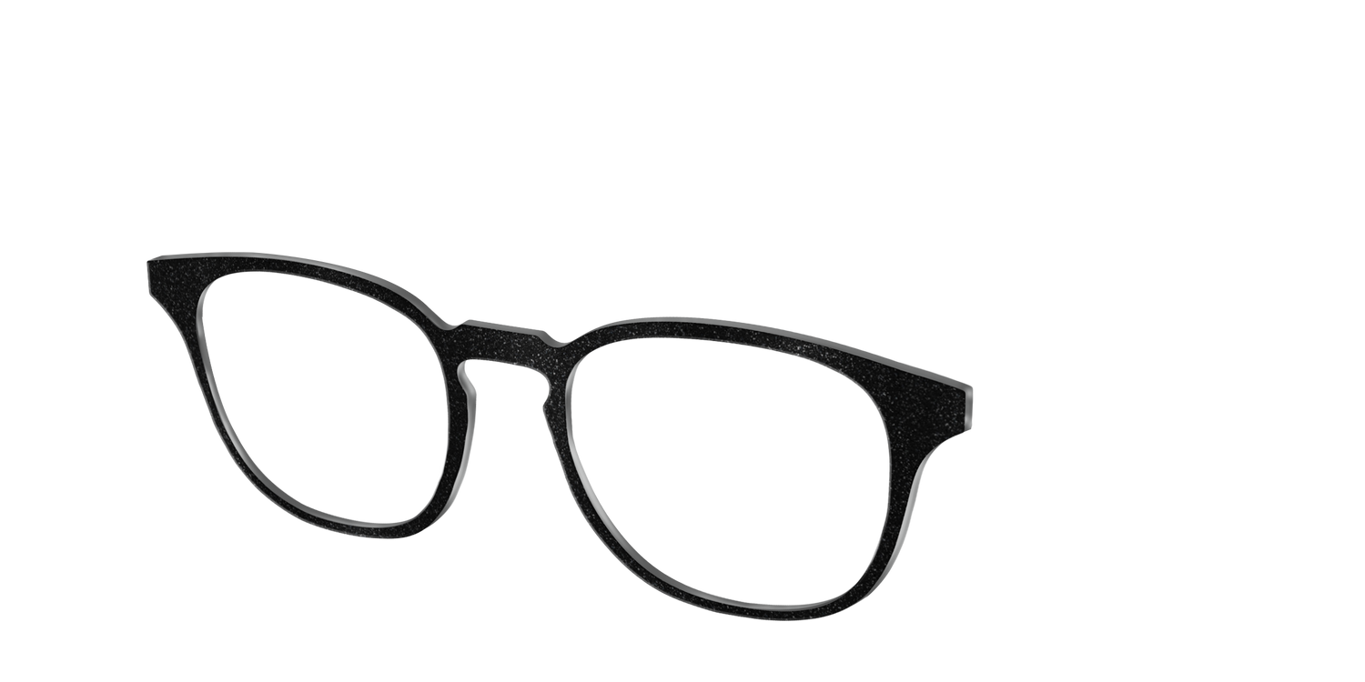 The Black Shimmer - Angle Top Image - Pair Eyewear