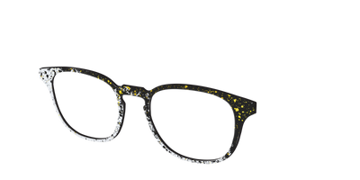 The Black & White Splatter - Angle Top Thumbnail - Pair Eyewear