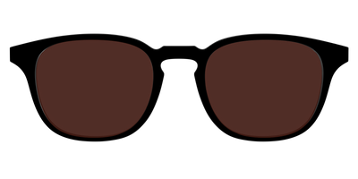 The Black with Brown Golf lens - Front Top Thumbnail - Pair Eyewear