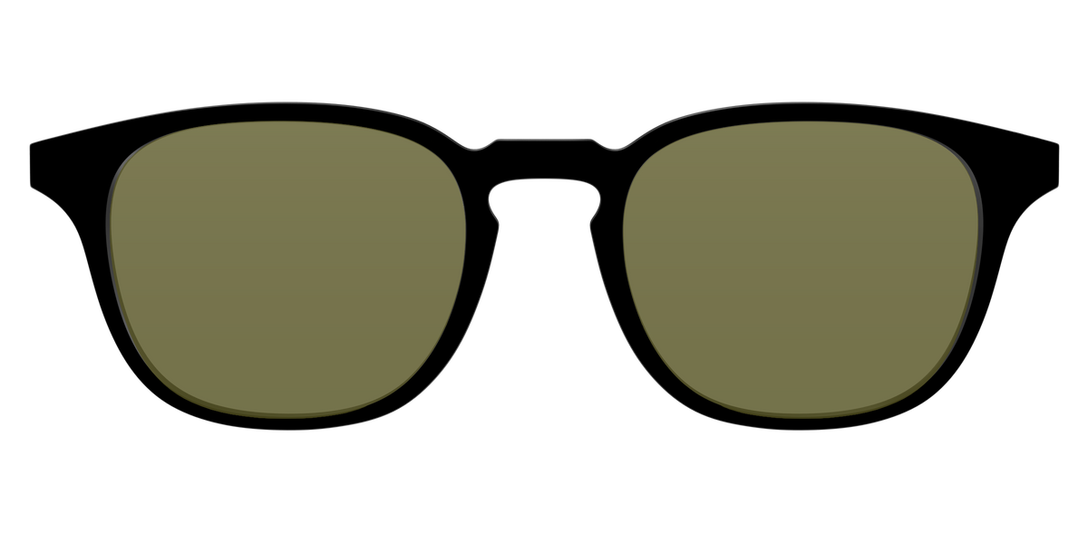 The Black with Green Racquet Sport lens - Front Top Image - Pair Eyewear