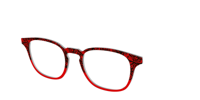 The Blood Red Lace Split - Angle Top Thumbnail - Pair Eyewear