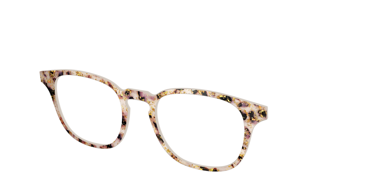 The Buttercream Tortoise with Gold Flakes - Angle Top Image - Pair Eyewear