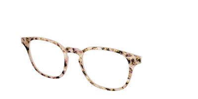 The Buttercream Tortoise with Gold Flakes - Angle Top Thumbnail - Pair Eyewear