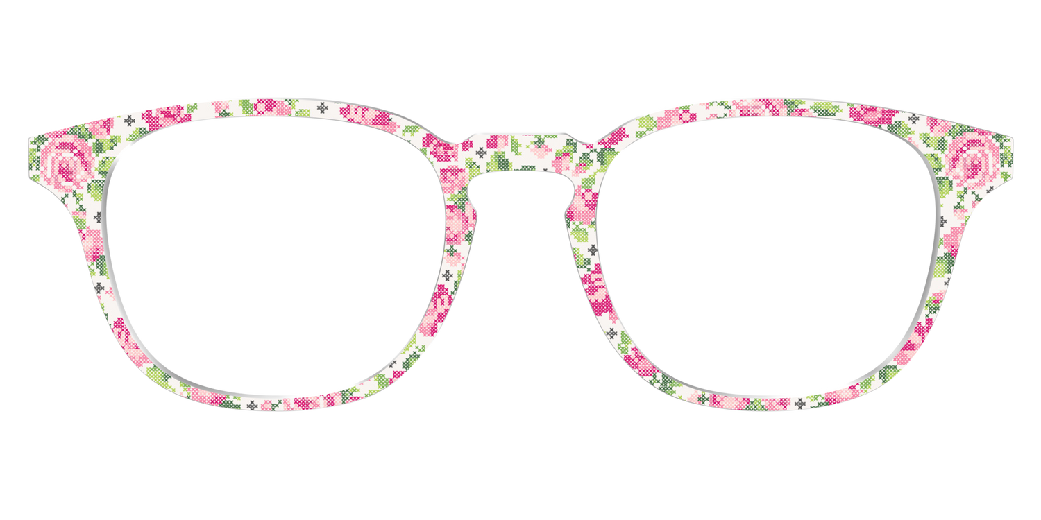 The Cross-Stitch Petals - Front Top Image - Pair Eyewear