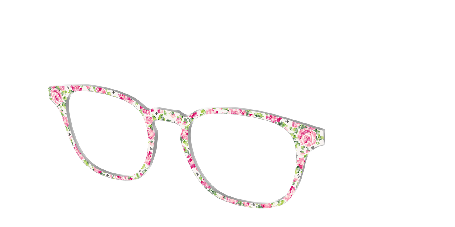 The Cross-Stitch Petals - Angle Top Image - Pair Eyewear