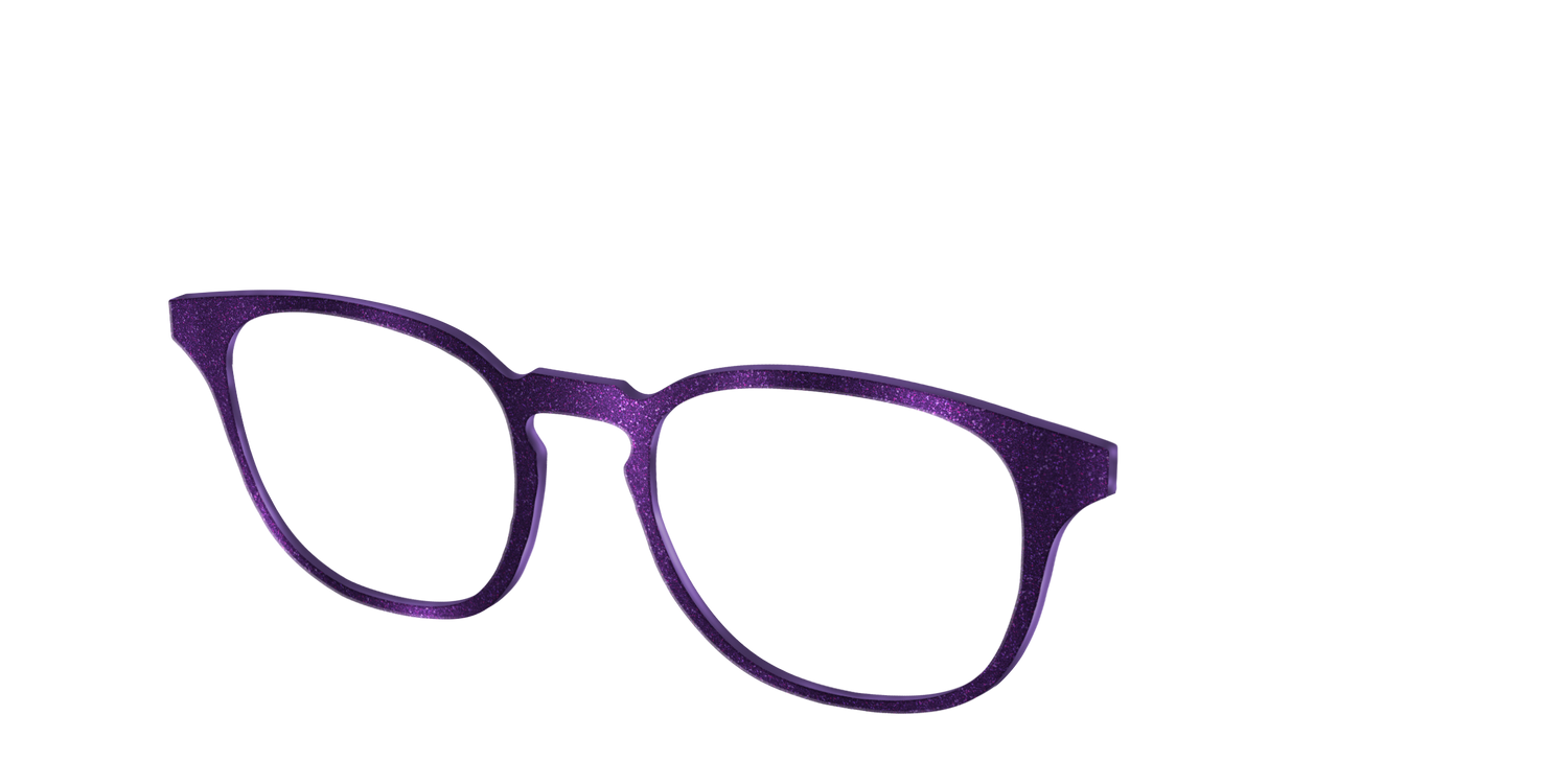 The Deep Purple Shimmer - Angle Top Image - Pair Eyewear