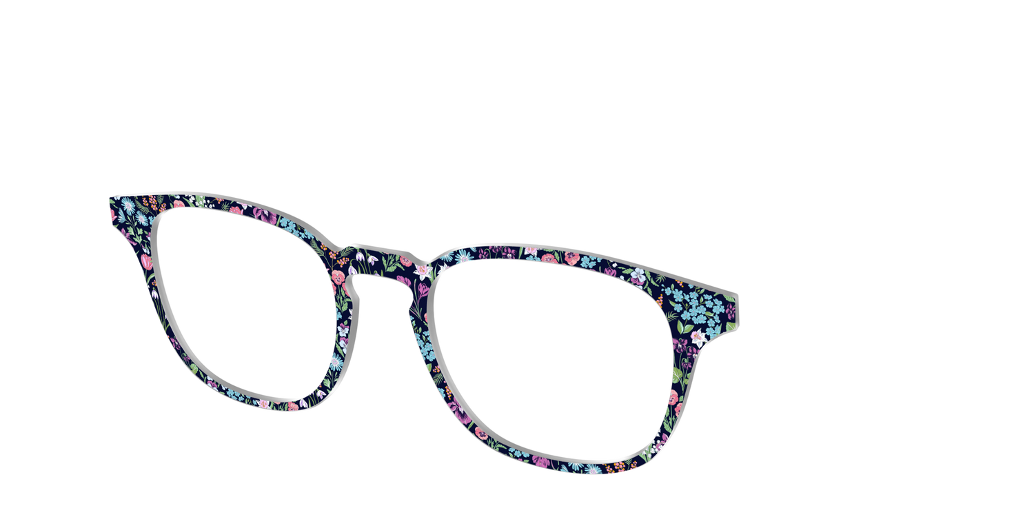 The Demure Blossoms - Angle Top Image - Pair Eyewear
