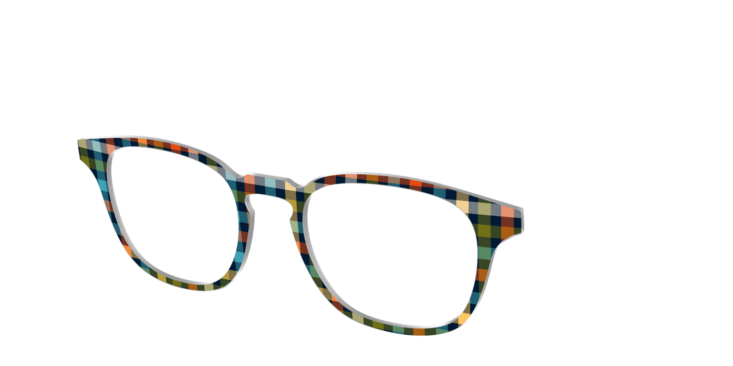 The Dockside Gingham - Angle Top Image - Pair Eyewear