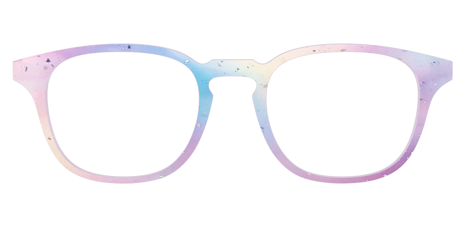 The Dreamy Pastel with Holographic Glitter - Front Top Image - Pair Eyewear