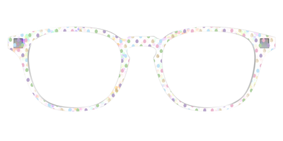 The Egg Polka Dot with Gold Foil Crystal - Front Top Thumbnail - Pair Eyewear