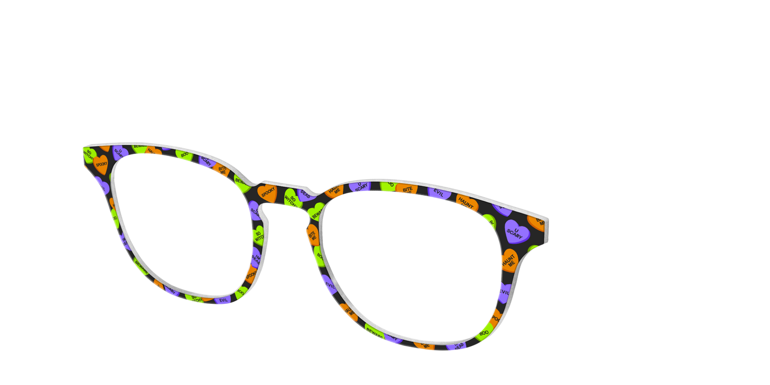The Halloween Candy Hearts - Angle Top Image - Pair Eyewear