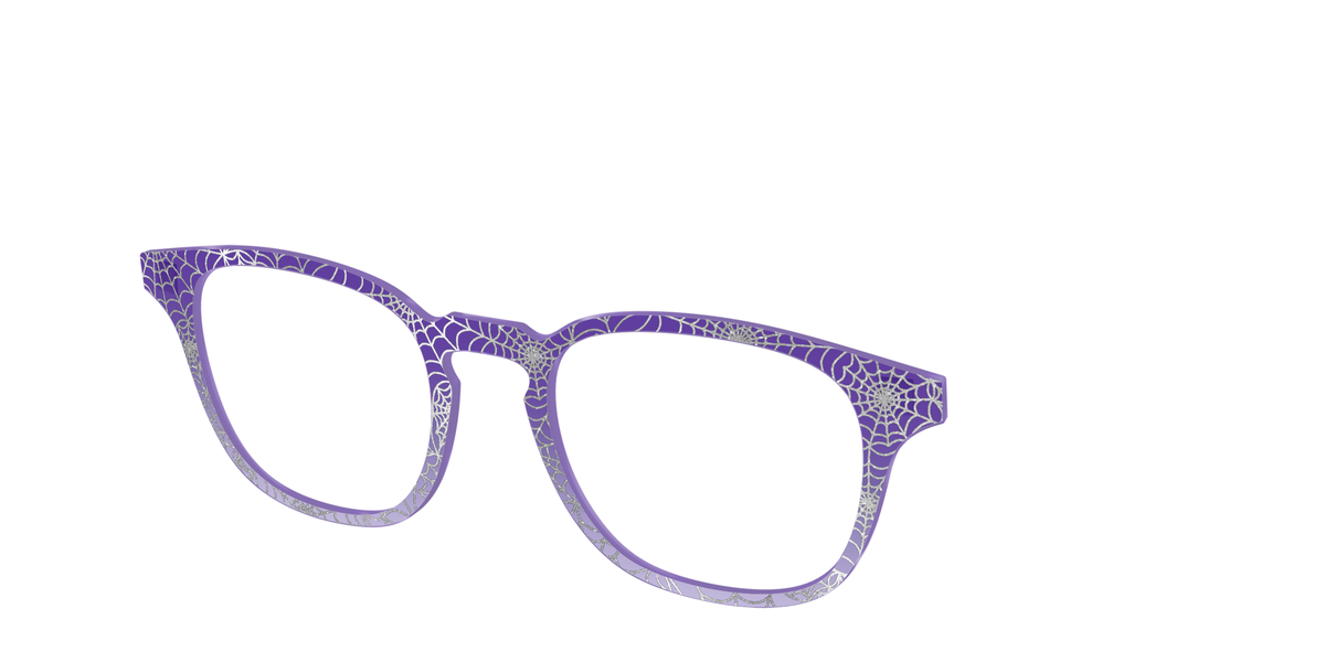 The Holographic Purple Webbed Crystal - Angle Top Image - Pair Eyewear