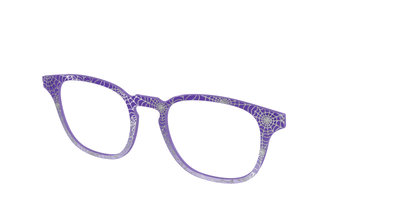 The Holographic Purple Webbed Crystal - Angle Top Thumbnail - Pair Eyewear