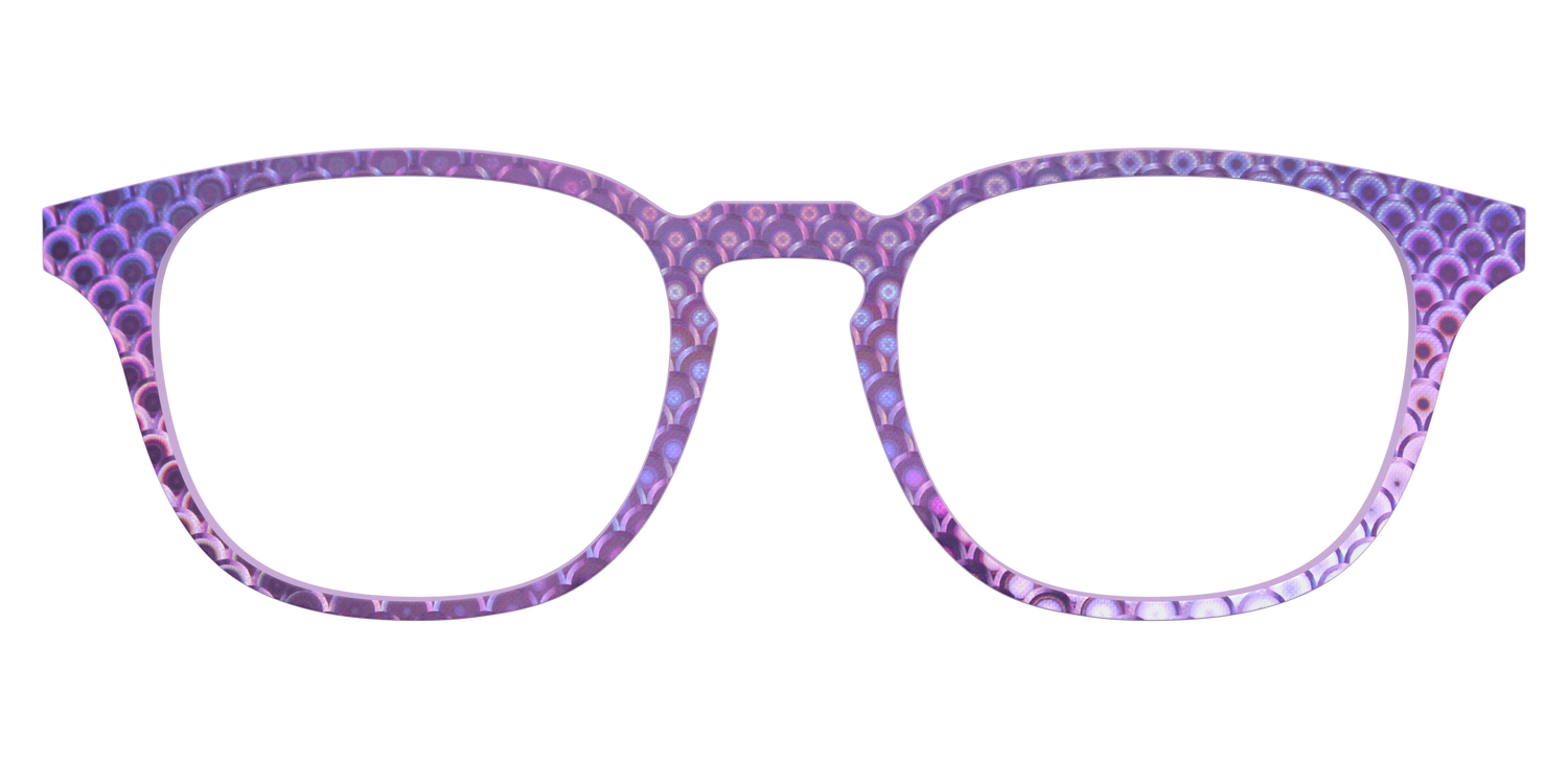 The Holographic Violet Scales - Front Top Image - Pair Eyewear