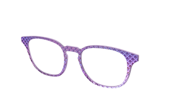 The Holographic Violet Scales - Angle Top Thumbnail - Pair Eyewear