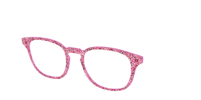 The Hot Pink Sparkle - Angle Top Thumbnail - Pair Eyewear