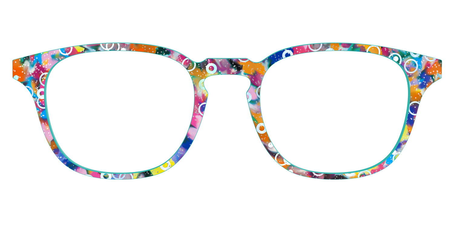 The Imaginative Tortoise with Bubble Glitter - Front Top Image - Pair Eyewear