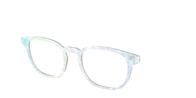 The Iridescent Pearl Marble Crystal - Angle Top Thumbnail - Pair Eyewear