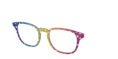The Iridescent Rainbow Stars - Angle Top Thumbnail - Pair Eyewear