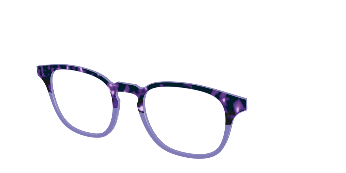 The Iris Tortoise Crystal Split - Angle Top Image - Pair Eyewear