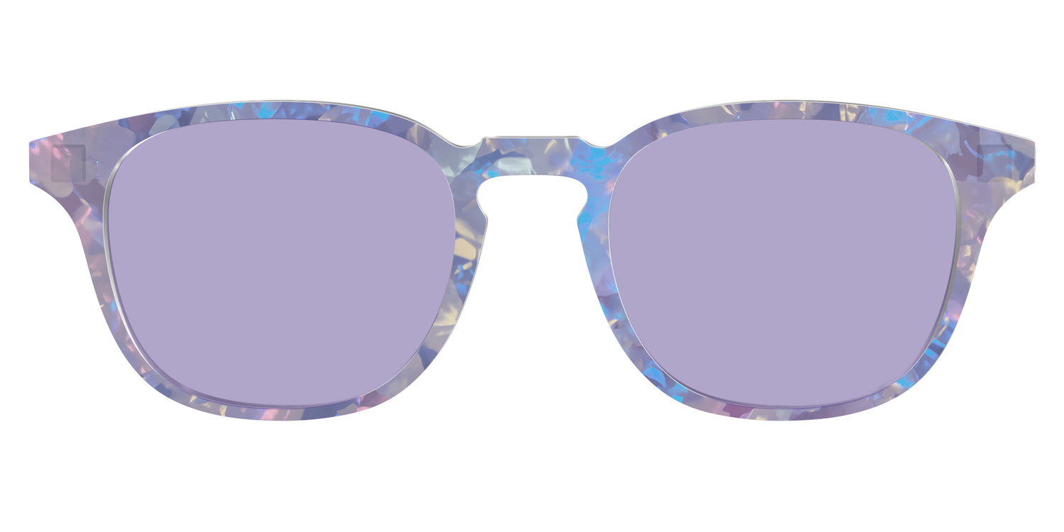 The Lavender Pearl Tort With Celestial Purple Lens - Front Top Image - Pair Eyewear