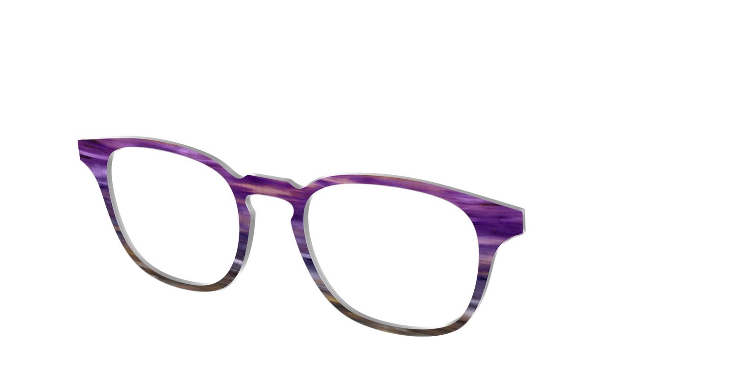 The Lilac Gradient Horn - Angle Top Image - Pair Eyewear