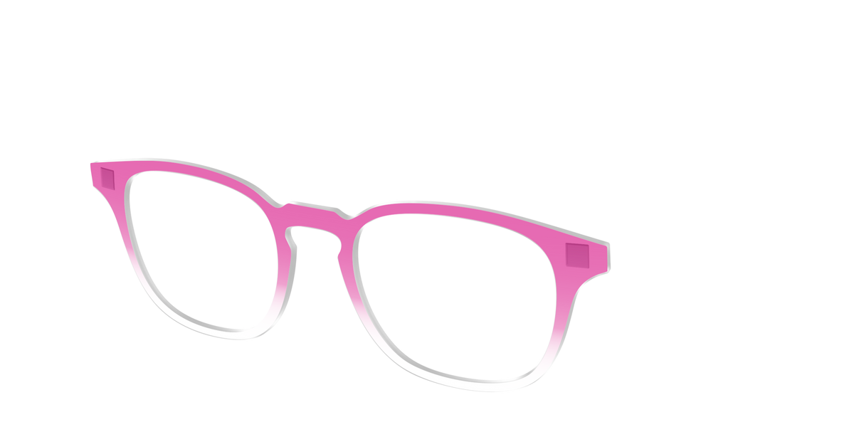 The Magenta Gradient Crystal - Angle Top Image - Pair Eyewear