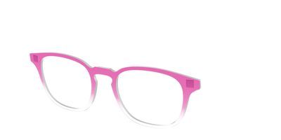 The Magenta Gradient Crystal - Angle Top Thumbnail - Pair Eyewear