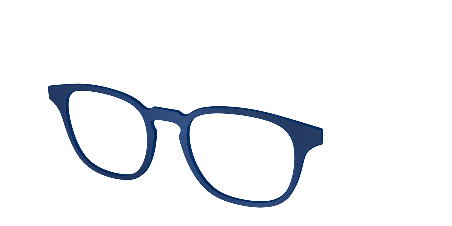 The Matte Navy - Angle Top Image - Pair Eyewear