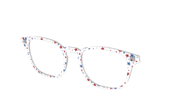The Multi Stars Crystal with Silver Foil - Angle Top Thumbnail - Pair Eyewear