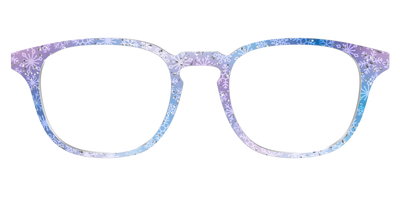 The Pastel Snowflake with Iridescent Glitter - Front Top Thumbnail - Pair Eyewear