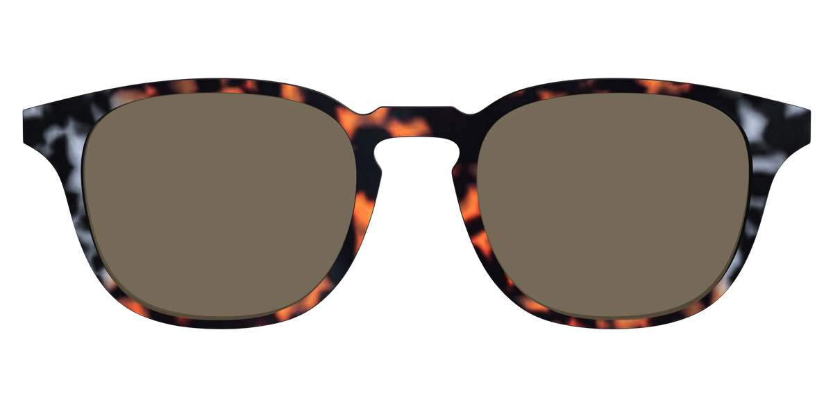 The Polarized Gray & Amber Tortoise Sun Top - Front Top Image - Pair Eyewear