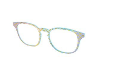 The Rainbow Mermaid - Angle Top Thumbnail - Pair Eyewear
