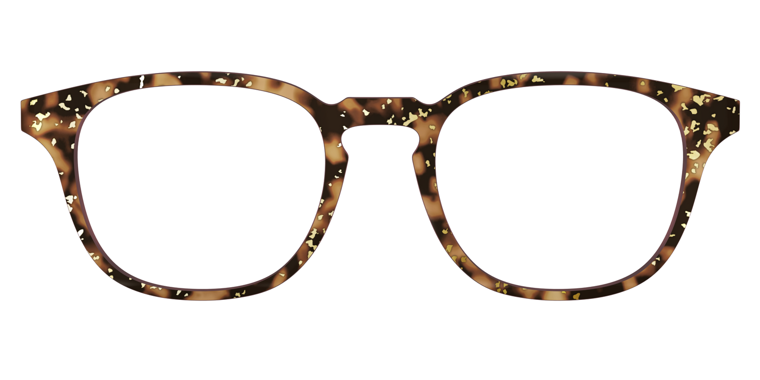 The Sandalwood Tortoise with Gold Foil - Front Top Image - Pair Eyewear