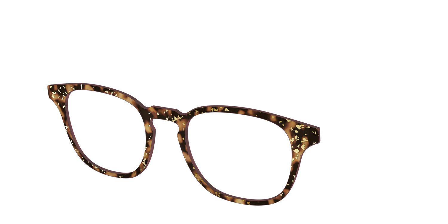 The Sandalwood Tortoise with Gold Foil - Angle Top Image - Pair Eyewear