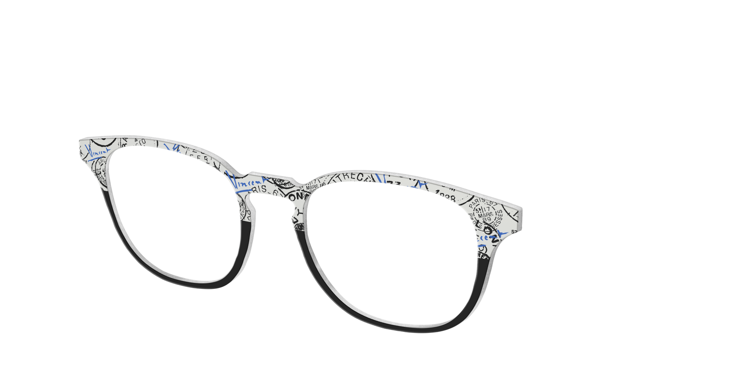 The Stamps Split - Angle Top Image - Pair Eyewear